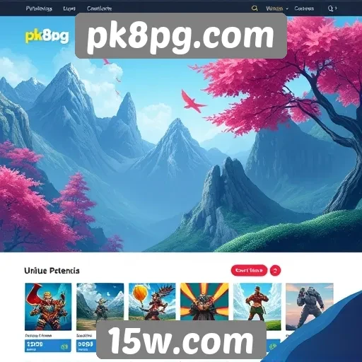 Acessibilidade e navegação no site pk8pg